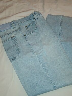 Sargent Pepper Pale Blue Straight-Leg Jeans